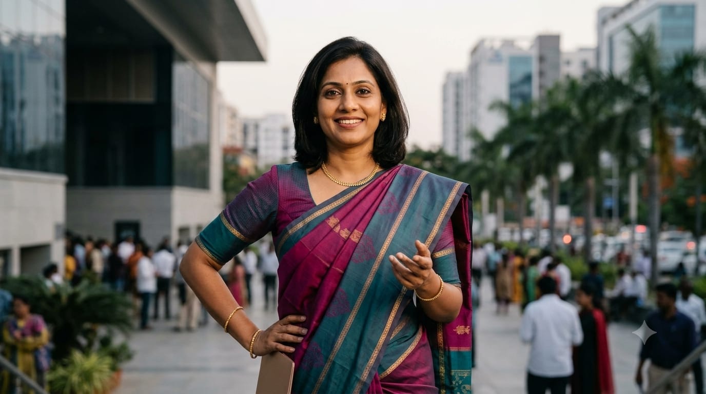 Confident Woman Leader
